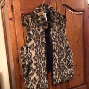 Animal print vest